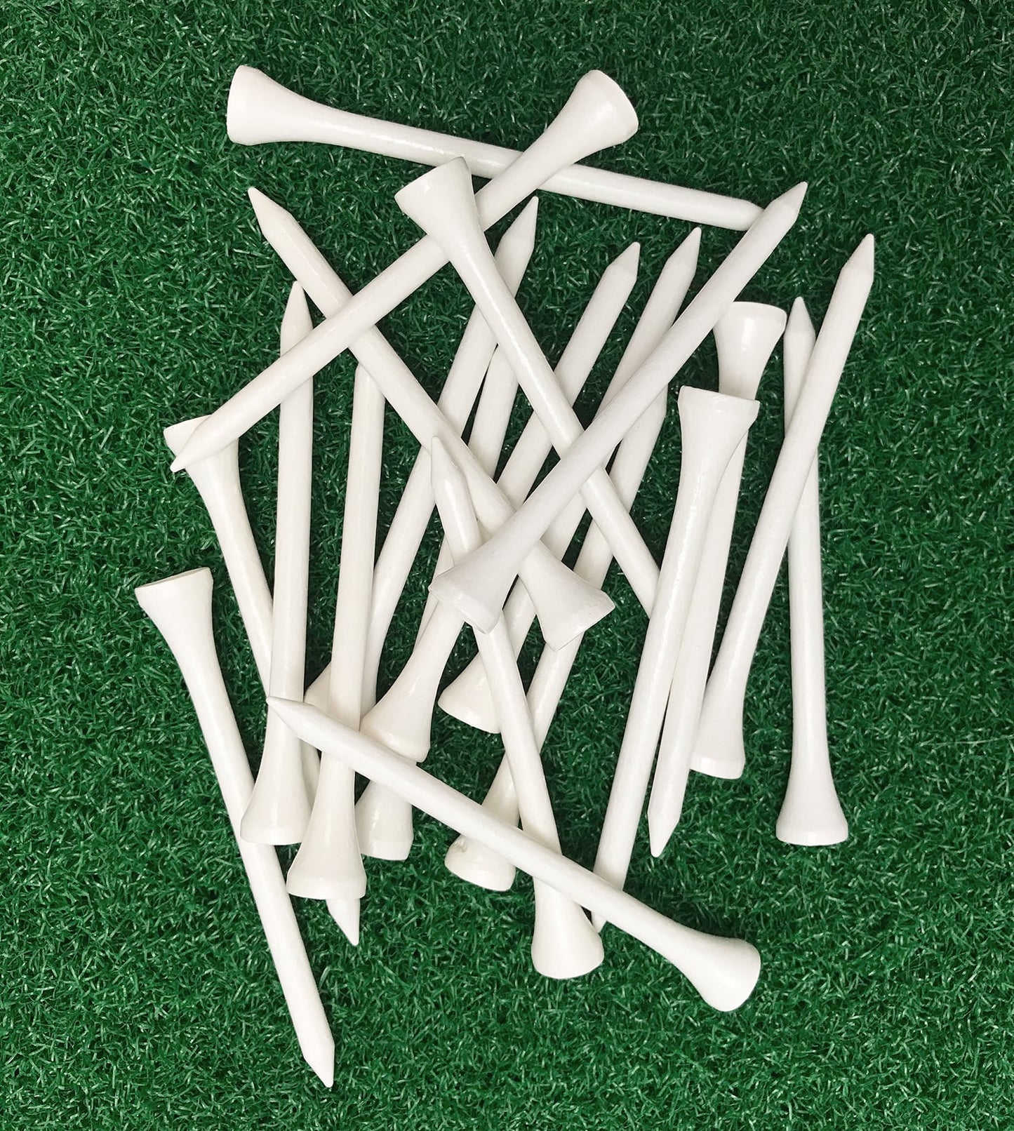 (3 Pack) Wood Golf Tee, 3-1/4 Inch, White, 90 Count