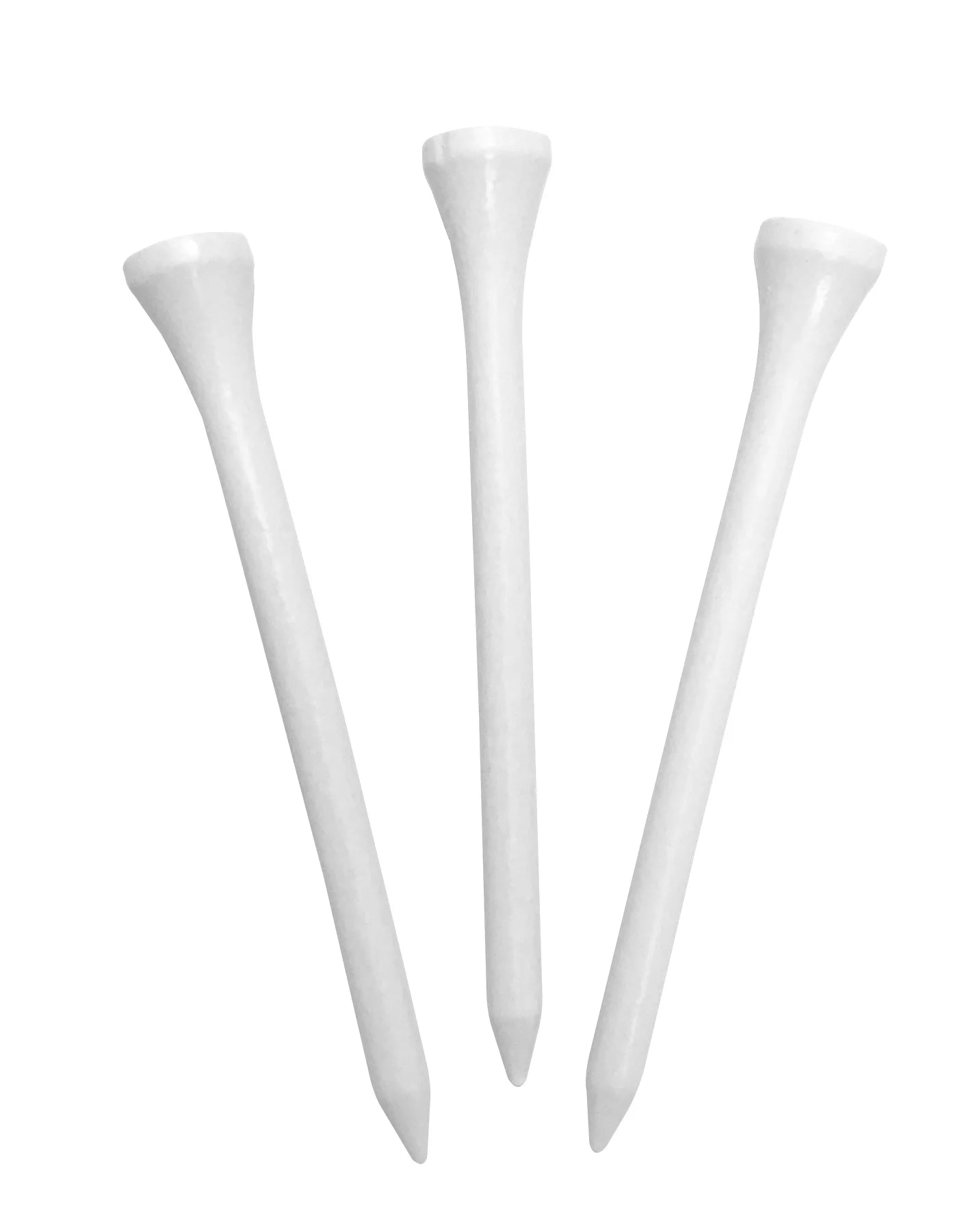 (3 Pack) Wood Golf Tee, 3-1/4 Inch, White, 90 Count