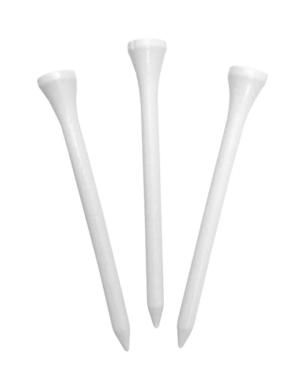 (3 Pack)  Wood Golf Tee, 3-1/4 Inch, White, 90 Count